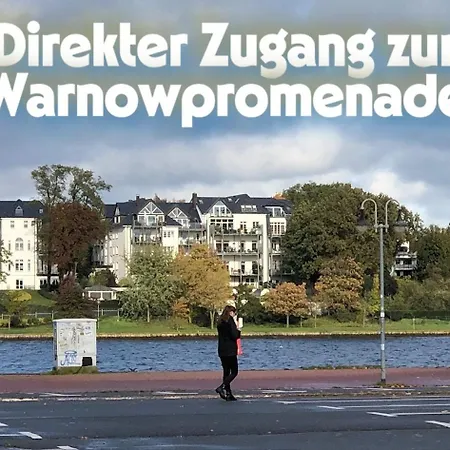 Lage Mit Warnowblick - Grosser Balkon, Zwei Schlafzimmer, Aufzug, Stellplatz Apartament *